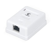 CABEUS WS-8P8C-CAT.6-SH-1 РОЗЕТКА КОМПЬЮТЕРНАЯ RJ-45(8P8C), КАТЕГОРИЯ 6, ЭКРАНИРОВАННАЯ, ОДИНАРНАЯ, ВНЕШНЯЯ, DUAL IDC