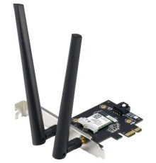 ASUS PCE-AX1800 Беспроводной двухдиапазонный PCI Express адаптер AX1800 + Bluetooth 5.2, внешняя антенна, Wi-Fi 6 (ax) 