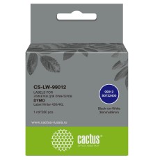 Этикетки Cactus CS-LW-99012 сег.:89x36мм черный белый 260шт/рул Dymo Label Writer 450/4XL