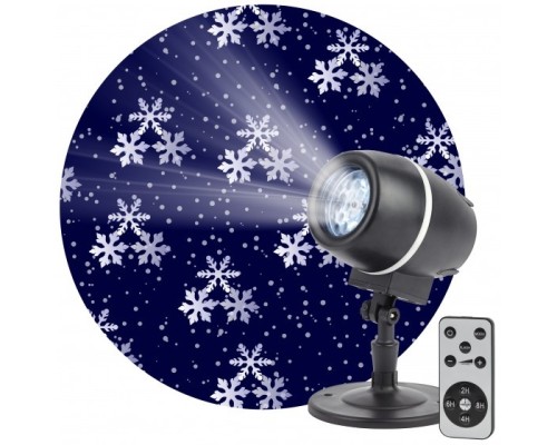 [Новогодние светоукрашения] ЭРА Б0047979 ENIOP-08 Проектор LED Снежный вальс, IP44, 220В