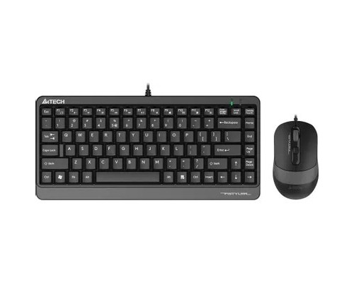 [Мышь] Комплект кл-ра+мышь проводн. A4Tech Fstyler F1110 black/grey USB Multimedia (F1110 GREY)