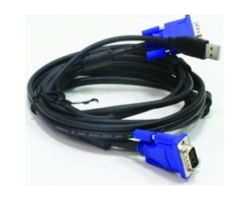 [Переключатель] D-Link DKVM-CU3/B1A Кабель KVM длиной 3 м с разъемами VGA и USB