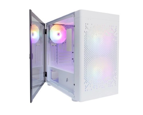 [Корпус] 1STPLAYER DK D3-B White / mATX / 1x120mm & 2x140mm LED fans inc. / D3-B-WH-2F1P-W-1F1-W