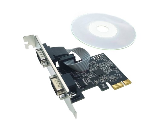 [Контроллер] Espada Контроллер PCI-E, 2S port, AX99100, (PCIe2SAX) (45805)