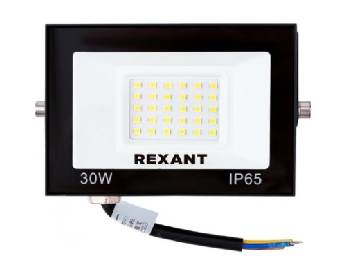 [Прожекторы светодиодные и Светильник уличный консо] Rexant 605-032 Прожектор светодиодный СДО 30Вт 2400Лм 4000K нейтральный свет, черный корпус