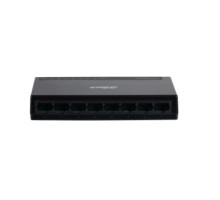 DAHUA DH-PFS3008-8GT-L 8-портовый гигабитный неуправляемый коммутатор, 8xRJ45 1Gb, коммутаця 16 Гбит/с, MAC-таблица 2K, пластик