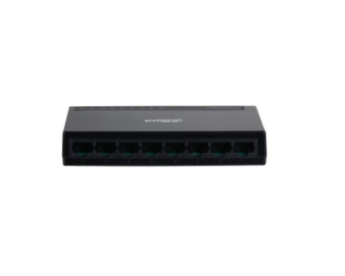 [Коммутаторы] DAHUA DH-PFS3008-8GT-L 8-портовый гигабитный неуправляемый коммутатор, 8xRJ45 1Gb, коммутаця 16 Гбит/с, MAC-таблица 2K, пластик