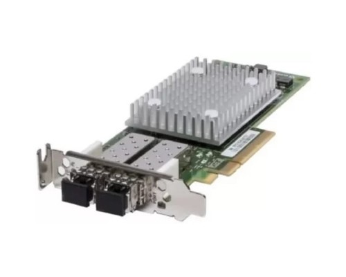[Системы хранения данных DELL] 406-BBQG Контроллер QLogic 2772 Dual Port 32Gb Fibre Channel HBA PCIe, Low Profile