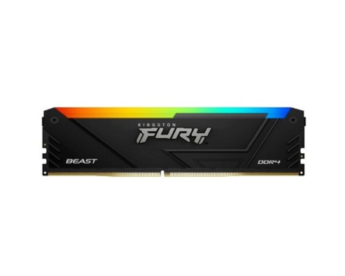[Модуль памяти] KingstonDDR4 16Gb 2x8Gb DDR4 PC25600 3200MHz Kingston Fury Beast RGB Black (KF432C16BB2AK2/16)