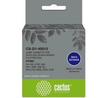 Картридж ленточный Cactus CS-D1-45013 45013 для Dymo LM 160, 210D, 280, PnP, 420P, 500 TS; Rhino Pro 6000, 5200, 4200