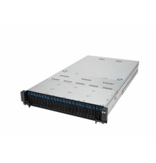 Серверная платформа/ ASUS RS720A-E12-RS24U, 2U, 2xSP5 (LGA 6096) EPYC 9004 (400W), 24 DIMM DDR5, 24=16NVMe + 8NVMe/SATA/SAS*,Up to 9 PCIe Gen5 slots + 1 x internal RAID slot (+-1 x OCP3.0), 24 x 2.5