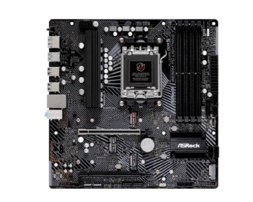 [Материнская плата] B650M PG LIGHTNING, Socket AM5, AMD B650, 4xDDR5-5200, HDMI+DP, 2xPCI-Ex16, 4xSATA3(RAID 0/1/10), 3xM.2, 8 Ch Audio, 1x2.5GLan, (4+4)xUSB2.0, (3+4)xUSB3.2, (1+1)xUSB3.2 Type-C™, mATX, RTL