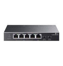 TP-Link TL-SG1005P-PD Настольный коммутатор с 5 гигабитными портами (1 порт с входящим PoE++, 4 порта с исходящим PoE+)