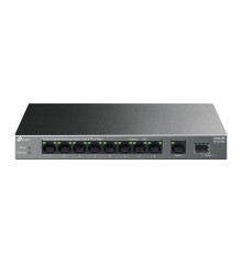 TP-Link LS1210GP Настольный коммутатор с 9 гигабитными портами (8 портов PoE+) и портом SFP