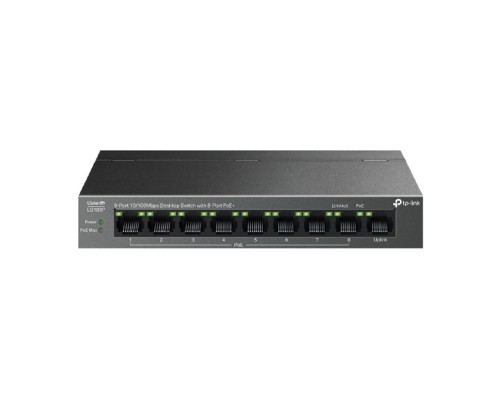 [Сетевое оборудование] TP-Link LS109P Настольный коммутатор с 9 портами 10/100 Мбит/с (8 портов PoE+)