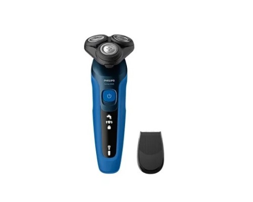[Электробритва] Бритва роторная Philips S5466/17 реж.эл.:3 питан.:аккум. синий/черный