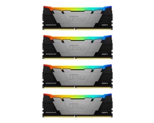 [Модуль памяти] Память оперативная/ Kingston 128GB 3600MT/s DDR4 CL18 DIMM (Kit of 4) FURY Renegade RGB