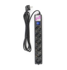 Power Cube Фильтр-удлинитель 3м 6 р 16А SPG6-B3M (21888), черный