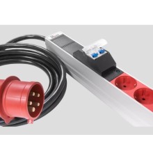 REM Верт блок розеток Rem-3x16, 3 фазы 16A, инд, 30 S, 1820 мм, вх IEC 309, шнур 3 м (R-3x16-30S-I-1820-3-3PN)