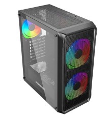 Powercase Mistral Edge SE, Tempered Glass, 2x 140mm ARGB PWM+1x 120mm ARGB PWM, чёрный, ATX  (CMSEB-A3)