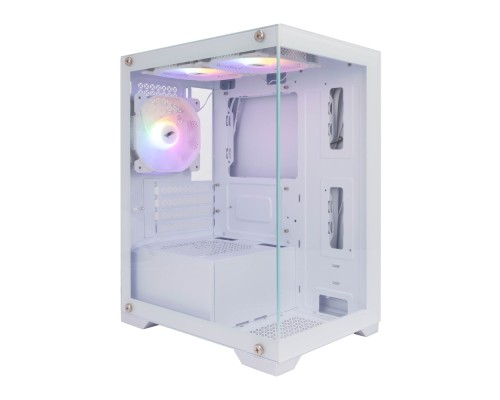 [Корпус] 1STPLAYER MIKU Mi2 White / mATX / 3x120mm LED fans / Mi2-WH-3F1-W