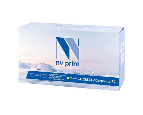 [Расходные материалы] Картридж NVP совместимый NV-CE252A/NV-723 Yellow универсальные для HP/Canon Color LaserJet CP3525/ CP3525n/ CP3525dn/ CP3525x/ LBP 7750 i-Sensys 7750cd/ 7750Cdn (7000k)