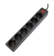 5bites Сетевой фильтр GARDA SP6B-550 6S / 3*0.75MM2 / 5M / BLACK