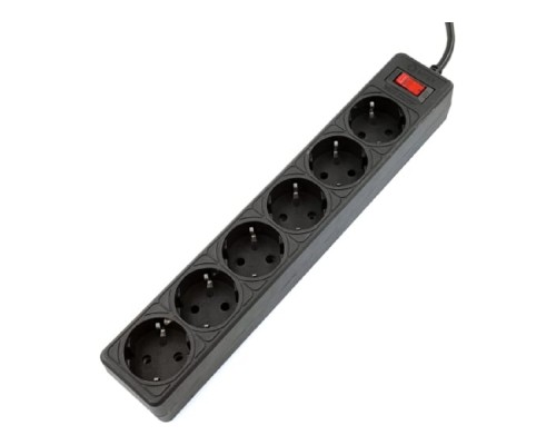 [Сетевой фильтр] 5bites Сетевой фильтр GARDA SP6B-550 6S / 3*0.75MM2 / 5M / BLACK