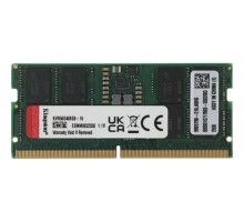 Kingston 16GB 5600MT/s DDR5 Non-ECC CL46 SODIMM 1Rx8 KVR56S46BS8-16