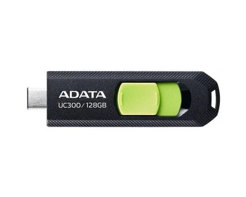 [Носитель информации] A-DATA Flash Drive 128GB (Type-C) A-Data UC300 USB3.2, черный и зеленый [ACHO-UC300-128G-RBK/GN]
