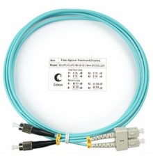 Cabeus FOP-50-SC-FC-2m Шнур оптический duplex SC-FC 50/125 mm OM3 2м LSZH
