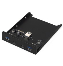 CROWN Панель CM-CP3.5U32C2 2 порта USB 3.0 и два высокоскоростных порта Type-C во внешний отсек 3.5