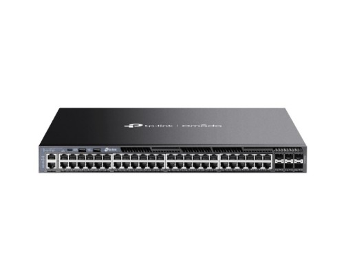 [Сетевое оборудование] TP-Link SG6654X Стекируемый управляемый коммутатор 3-го уровня Omada с 48 гигабитными портами и 6 портами SFP+