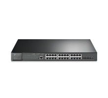 TP-Link SG3428XMP Управляемый коммутатор JetStream уровня 2+ с 24 гигабитными портами RJ45 и 4 портами SFP+