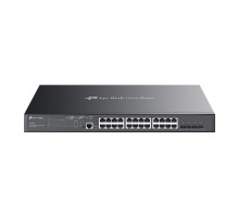 TP-Link SG3428MP Управляемый коммутатор JetStream уровня 2+ с 24 гигабитными портами PoE+ и 4 портами SFP