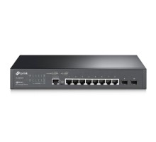 TP-Link SG3210 Управляемый коммутатор JetStream уровня 2+ с 8 гигабитными портами RJ45 и 2 портами SFP