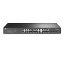 TP-Link SG3428X Управляемый коммутатор JetStream уровня 2+ с 24 гигабитными портами RJ45 и 4 портами SFP+