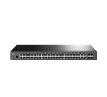 TP-Link SG3452X Управляемый коммутатор JetStream уровня 2+ с 48 гигабитными портами RJ45 и 4 портами SFP+ 