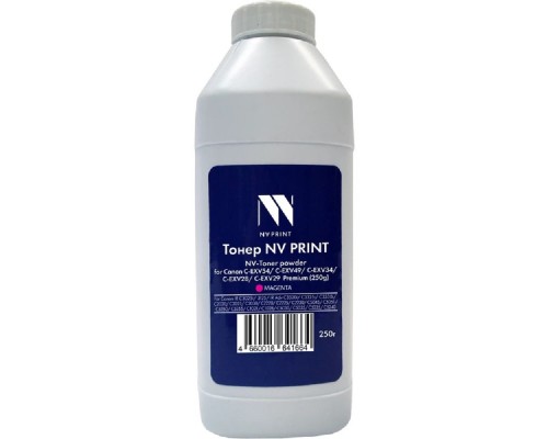 [Расходные материалы] NV Print Тонер + девелопер для Canon C-EXV54, C-EXV49, C-EXV34, C-EXV28, C-EXV29 для IR C3025i, 3125, IR Adv C3320i, C3325i, C3330i, C2020, C2025, C2030, C2220, C2225, C2230, Premium (250г) Magenta 