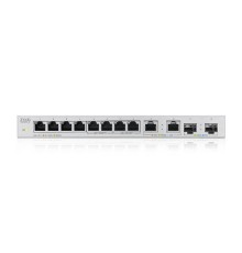 Коммутатор/ Switch Zyxel XGS1010-12, 8xGE, 2x1/2.5GE, 2xSFP+, desktop, silent