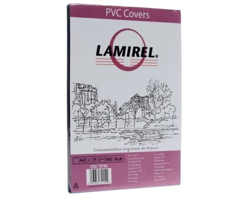 [Расходные материалы] Обложки для переплёта Fellowes A4 150мкм синий (100шт) Lamirel (LA-78780)