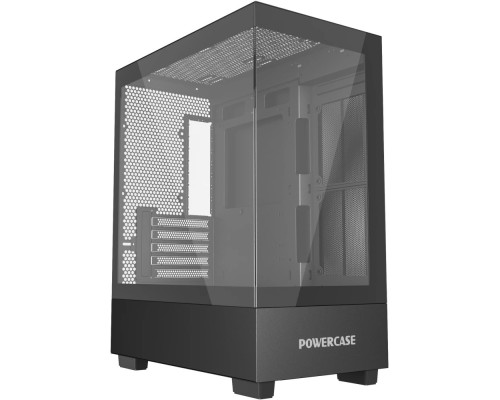 [Корпус] Powercase Vision Micro M, Tempered Glass, чёрный, mATX  (CVMMB-L0) 