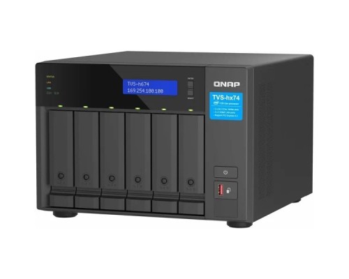 [Дисковый массив] QNAP TVS-H674-I5-32G 6 BAY High-Speed Desktop NAS with 12th Gen Intel Core CPU, 32GB up to 64GB DDR4 RAM, 2.5 GbE Networking and PCIe Gen 4 expandability (Diskless)
