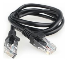 Гарнизон PC-UTP-5e-1-BK кат.5e, Патч-корд UTP 1м, литой, многожильный (чёрный)