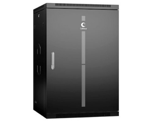 [Cabeus Монтажные шкафы] Cabeus SH-05F-18U60/35m-R-BK Шкаф телекоммуникационный настенный разобранный 19