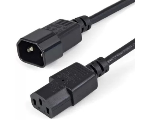 [кабель] Filum Кабель питания FL-PC10-C13-C14-0.6M С13- C14, 3х0.75мм?, 220В, 10A, чёрный, 0.6 м. [FL-PC10-C13-C14-0.6M]