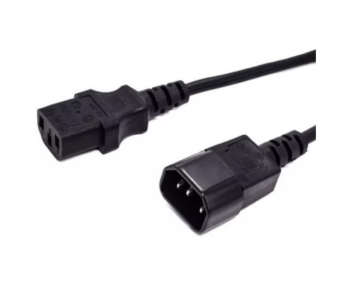 [кабель] Кабель питания Filum FL-PC16-C13-C14-1.8M С13- C14, 3х1 мм?, 220В, 10A, чёрный, 1.8 м.[FL-PC16-C13-C14-1.8M]