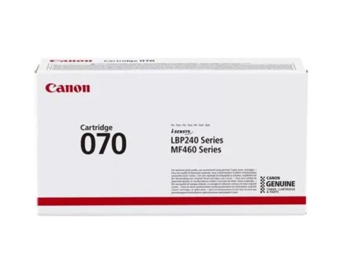 [Расходные материалы] Canon 5639C002  Cartridge 070 Тонер-картридж для MF461w/463dw/465dw/LBP243dw/246dw Black (3000 стр.)  5639C002/5639C004