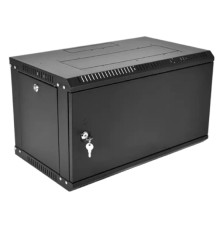 ЦМО Шкаф телекоммуникационный настенный разборный ЭКОНОМ 9U (600 x 350) дверь металл, цвет черный (ШРН-Э-9.350.1-9005)