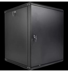 ЦМО Шкаф телекоммуникационный настенный разборный ЭКОНОМ 15U (600 x 520) дверь металл, цвет черный (ШРН-Э-15.500.1-9005)